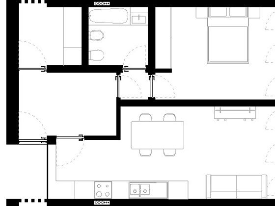 Francos Residence ground level floor plan.