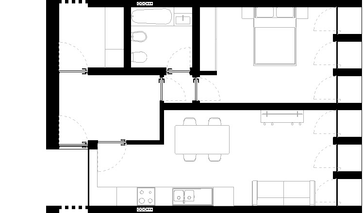 Francos Residence ground level floor plan.