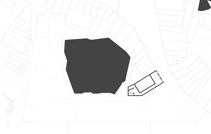 Urban Art Museum fifth level floor plan. Administrative areas.
