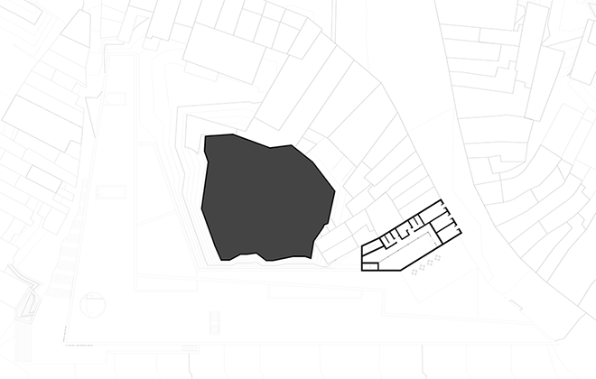 Urban Art Museum fifth level floor plan. Administrative areas.