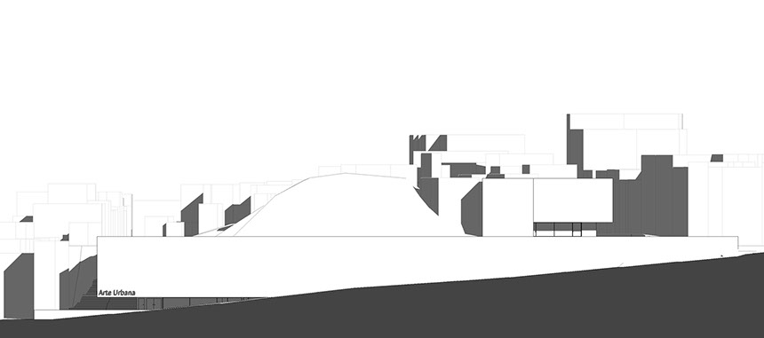 Urban Art Museum west facade.