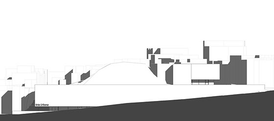 Urban Art Museum west facade.