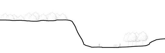 The cliff, untouched.