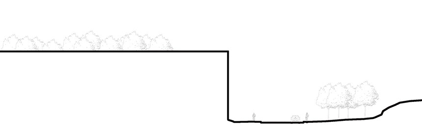 The artificialization of the cliff.