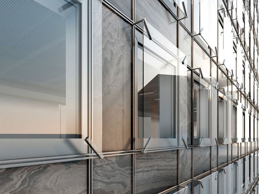 The constructive system of the new facade pannels allows for a good degree of configurations.
