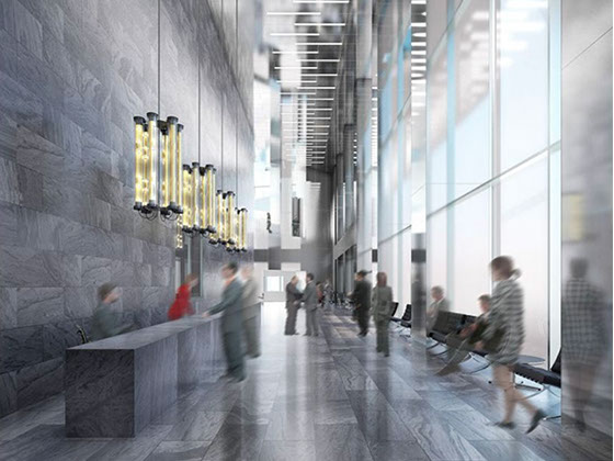 The Lobby of the Tours Pascal are elegant and luxurious. 